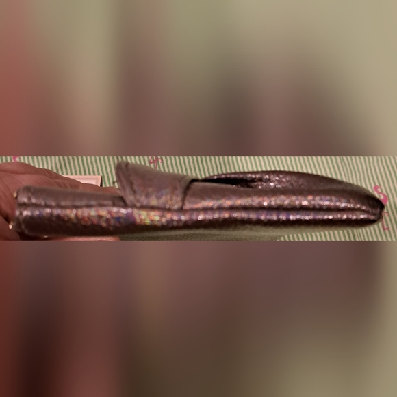 NWT Y2K Juicy Couture Rainbow Metallic Large 2 Pocket Wristlet Clutch Purse Bag - Picture 7 of 10